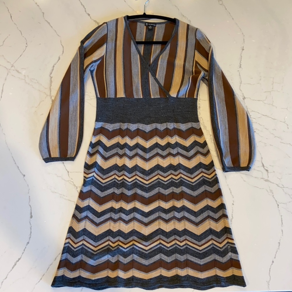 New Directions multi color Dress petite small